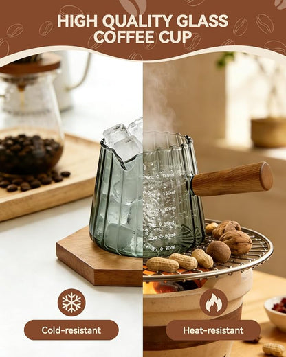 2 PCS Espresso Measuring Cup 6 Oz, Espresso Glass Cups - Image 3