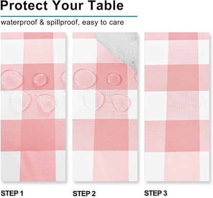 Checkered Square Tablecloth - Image 3