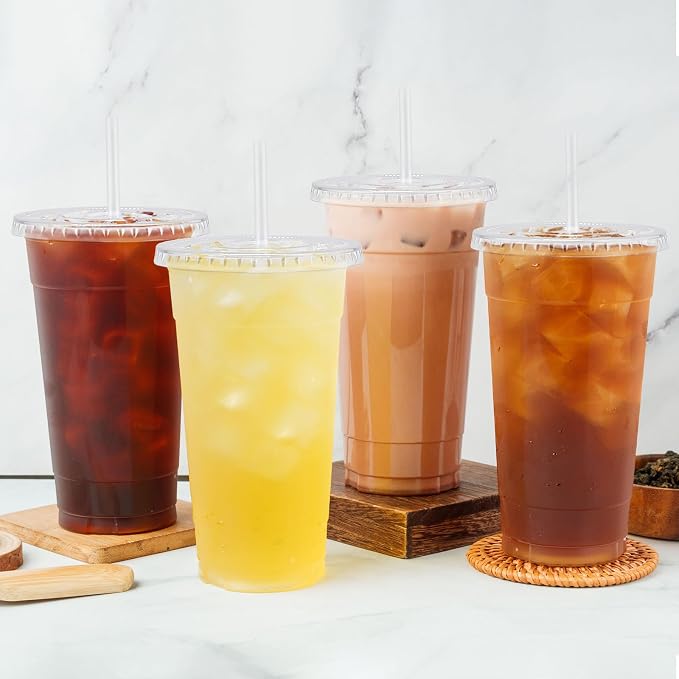 Lamosi 300 Pack 24 oz Plastic Coffee Cups - Image 5