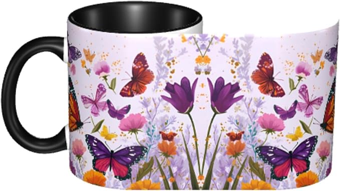 Butterfly Coffee Mug 11 Ounce Mugs Ceramic Tea Cup Drinking Water Cups | Novelty - Image 4