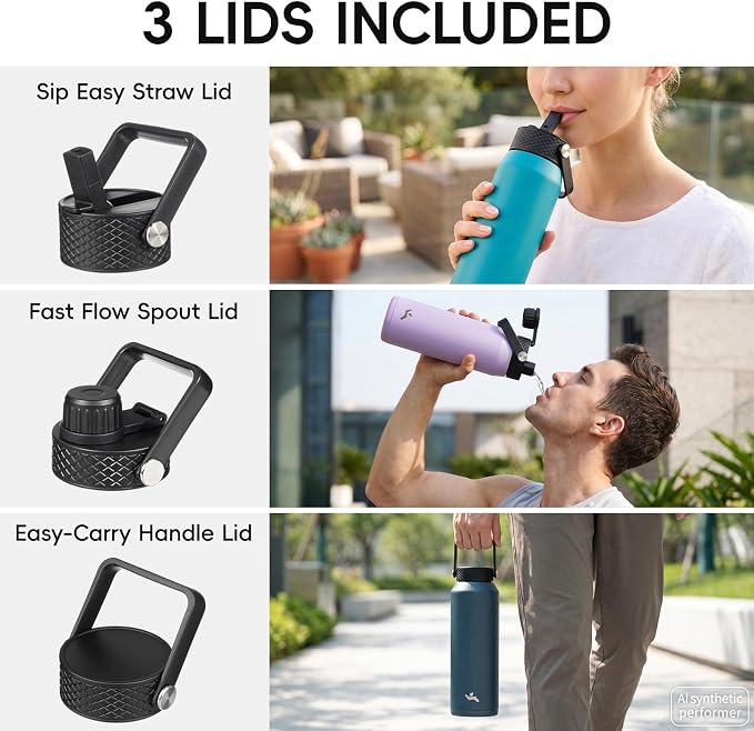 Konokyo 25 oz Insulated Stainless Steel Water Bottle - Image 3