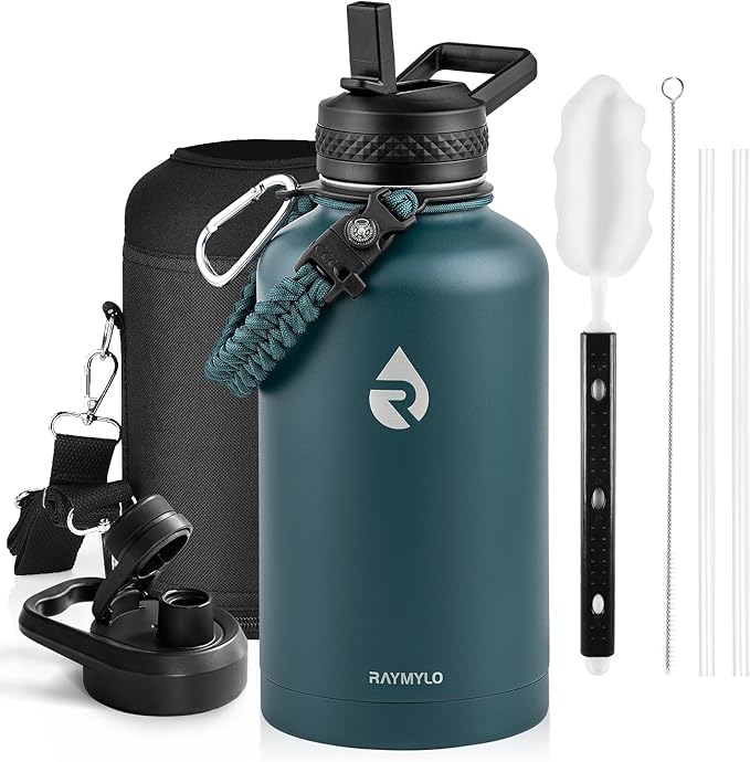 RAYMYLO Insulated Water Bottle 64 oz, Triple Wall Vacuum Stainless Steel | by RAYMYLO