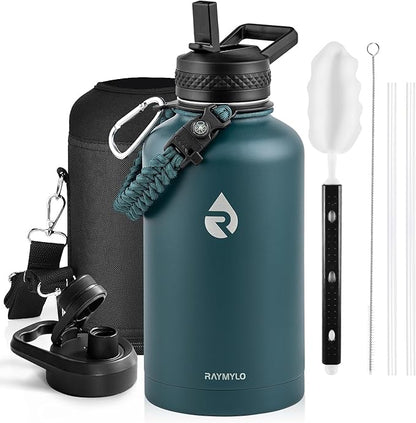 RAYMYLO Insulated Water Bottle 64 oz, Triple Wall Vacuum Stainless Steel | by RAYMYLO