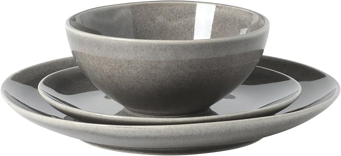 Gibson Elite Castle Peak Plates and Bowls Set, 12-Piece Dinnerware Set - Image 8