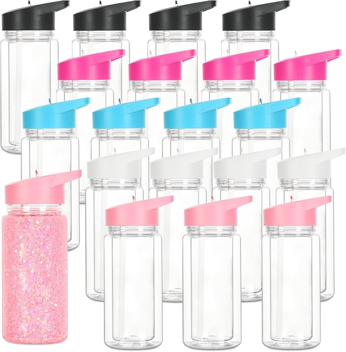 20 Pack 10 Oz Plastic Snow Globe Tumbler by Tswofia
