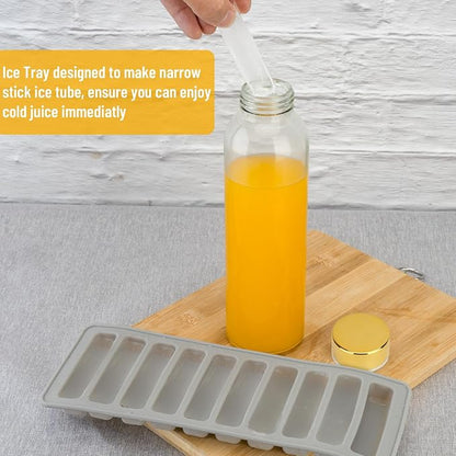 Zukro 18 oz Glass Juice Bottles - Image 8