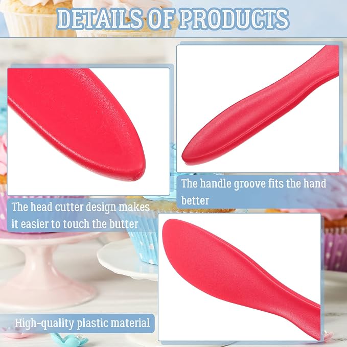 10 Pieces Plastic Butter Spreader Multi Purpose Butter Knife Spreader Versatile - Image 3