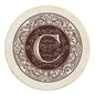 Thirstystone Monogram Letter Round Sandstone Coaster 4 Pack | Made in the USA by Thirstystone
