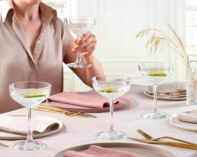 Pasabahce Coupe Cocktail Glasses Set Of 4 - Image 6