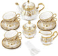 fanquare 21 Pieces Porcelain Tea Set by fanquare