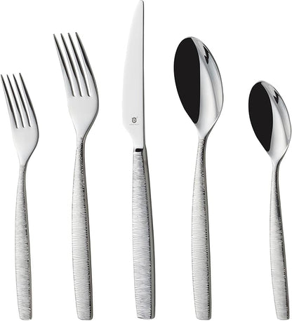 Engraved Silverware Set for 16 | 18/10 Stainless Steel Flatware by DANIALLI
