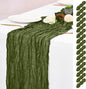 15 Pack Olive Green Table Runner 17 x 108inch Cheesecloth Table Runner Boho by Lumaycens