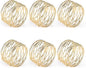Accmor Napkin Rings, Metal Gold Round Napkin Rings Buckles by Accmor