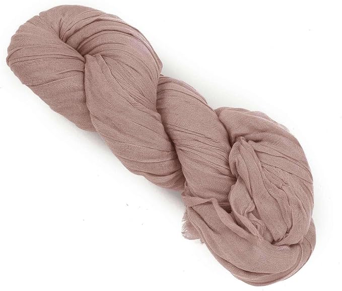 Efavormart 20ft Dusty Rose Gauze Cheesecloth Wedding Arch Drapery Fabric - Image 7