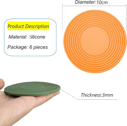 6PCS Coffee Mug Stacker, Cup Storage Accessories, Silicone Coaster, Kitchen - Image 2