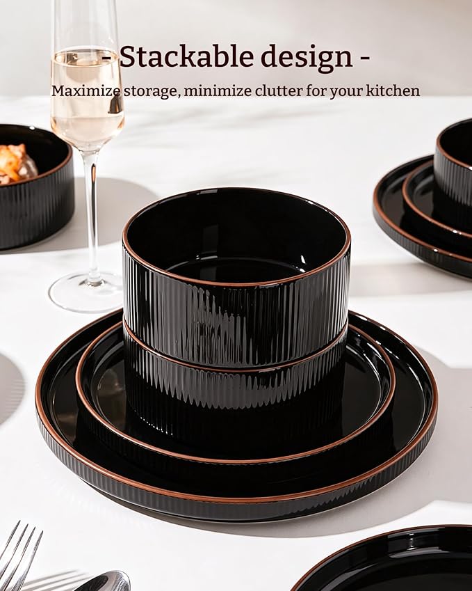 Line Porcelain Dinnerware Set, dish set - Image 6