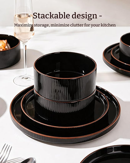 Line Porcelain Dinnerware Set, dish set - Image 6