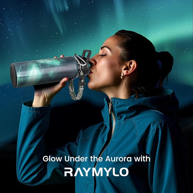 RAYMYLO Insulated Water Bottle 40 oz, Triple Wall Vacuum Stainless Steel | - Image 2