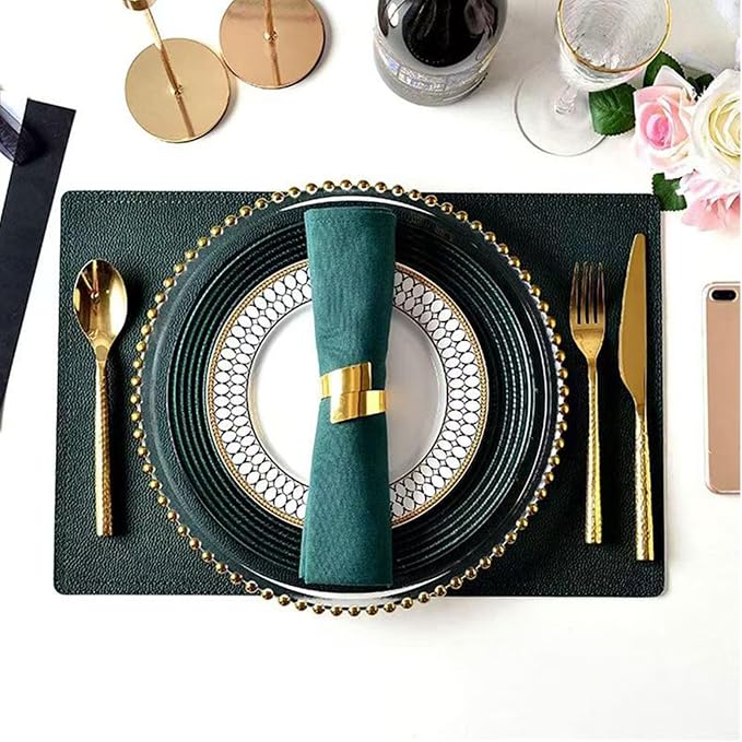 Set of 6 Elegant Gold Napkin Rings, Perfect Table Setting Decor - Image 3