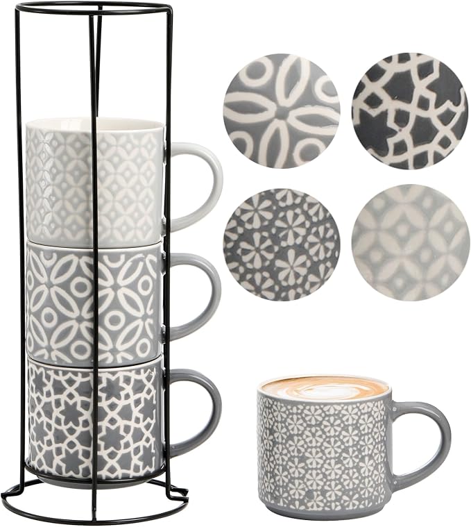 Hiceeden Set of 4 Coffee Mugs by Hiceeden