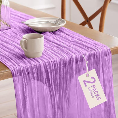 Pureegg 2-Pack Fall Thanksgiving Table Runner, Baby Shower, Wedding and by Pureegg