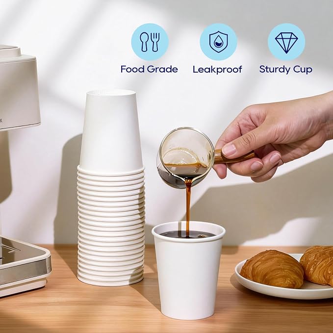 LITOPAK 400 Pack 8 oz Disposable Paper Coffee Cups, and Events - Image 4
