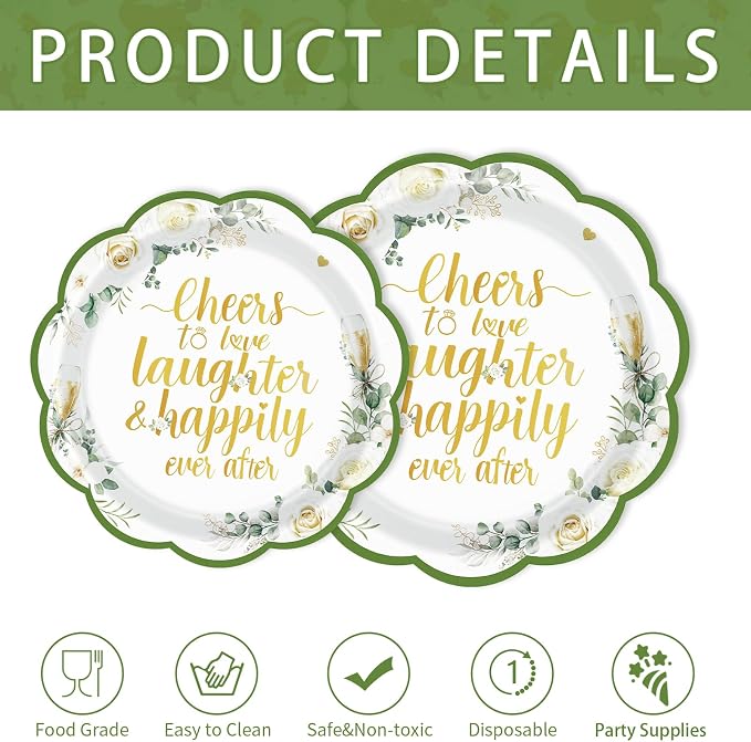 250Pcs Eucalyptus Leaves Bridal Shower Party Supplies Serves 50 | Sage Green - Image 6