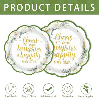 250Pcs Eucalyptus Leaves Bridal Shower Party Supplies Serves 50 | Sage Green - Image 6