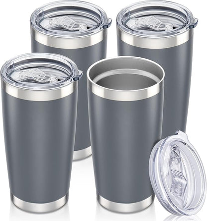 20 oz Tumbler with Lid Stainless Steel Insulated Tumblers Bulk Cups Mug | by Orebigo