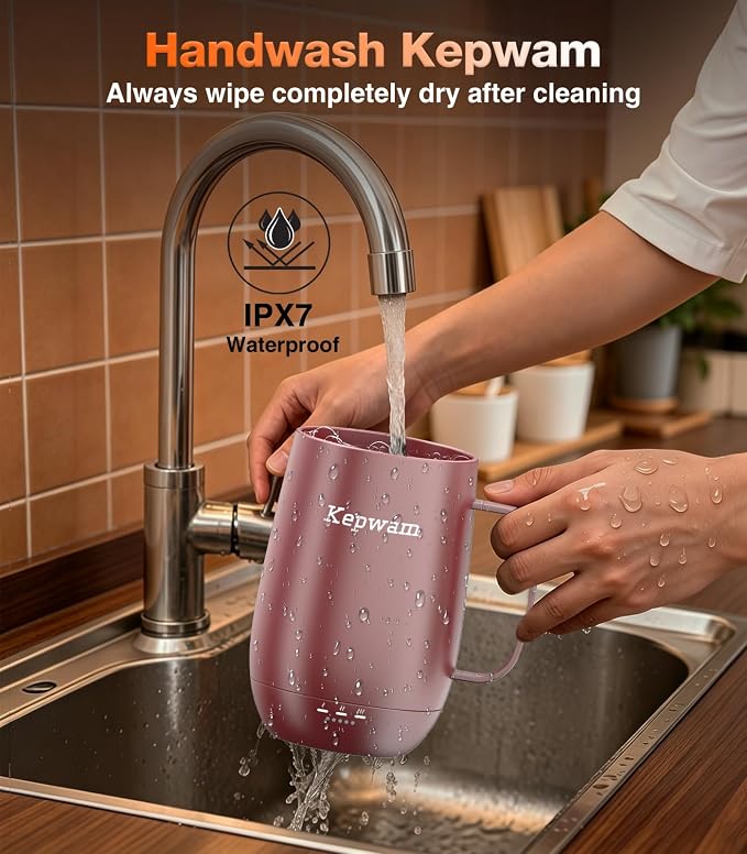 Kepwam Heated Coffee Mug T2-Plus, 20oz Large Capacity Longer Battery Life | - Image 8