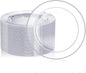 FOCUSLINE 100 Clear Silver Plastic Plates 10 Inch, Disposable Clear Plates by FOCUSLINE