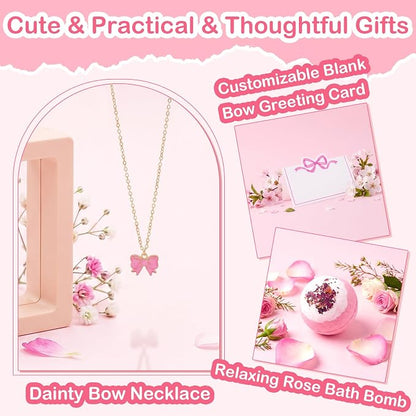 Gift Basket for Teen Girls, Cute Pink Birthday Gifts for Women, Gift Box - Image 8