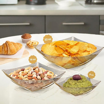 R-kay 6 Pack Gold Small Plastic Serving Bowls 8 oz - Image 4