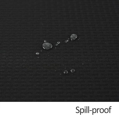 maxmill Round Weaved Texture Design Tablecloth Spill-Proof Wrinkle Free Soft Washable Table Cloth for Circular Table Cover, for Dining Room Buffet Banquet Parties Holiday Dinner, 90 Inch Black