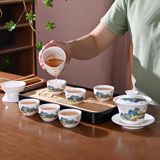 Chinese Tea Set Traditional, Chinese Kung Fu Tea Set - Image 4