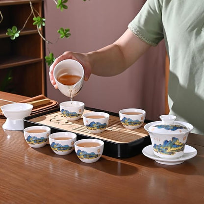 Chinese Tea Set Traditional, Chinese Kung Fu Tea Set - Image 4