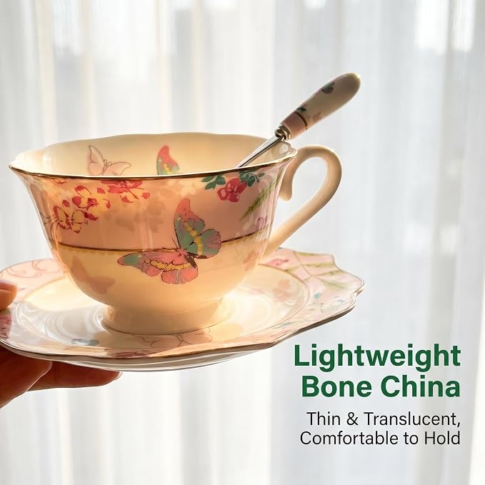 Vintage Royal Bone China Teacup Set - Image 4