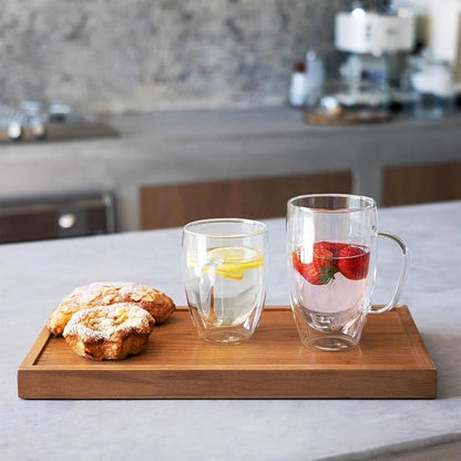 Espresso Cups Set Of 2 15 Oz, Double Walled Glass Coffee Mugs - Image 5