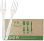 Compostable Forks, 300 Disposable Forks by HERLLY