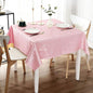 Smiry Square Table Cloth, Waterproof Heavy Duty Vinyl Tablecloths, Wipeable Washable Table Cover for Kitchen, Dining Room & Valentines(Pink, 70" X 70")