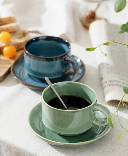 Ceramics 10oz Cappuccino Cups - Image 6