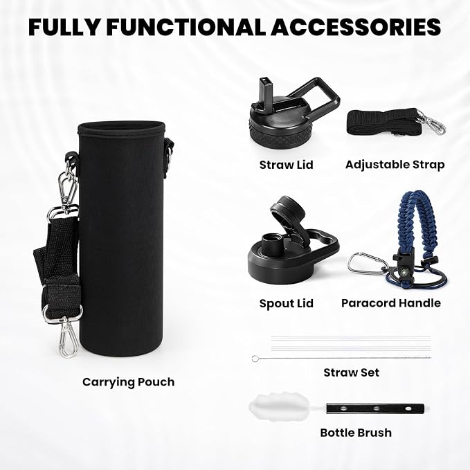 RAYMYLO Insulated Water Bottle 24 oz, Triple Wall Vacuum Stainless Steel | - Image 6
