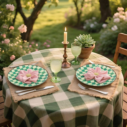 U-QE 20PCS Green Plastic Plates - Image 7