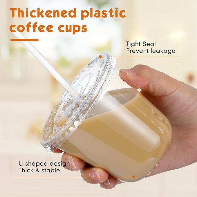 Ziliny 50 Sets Clear Plastic Cups - Image 4