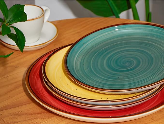 ONEMORE Porcelain Plates Set 10.5 inch Large Dinner Plates - Image 2