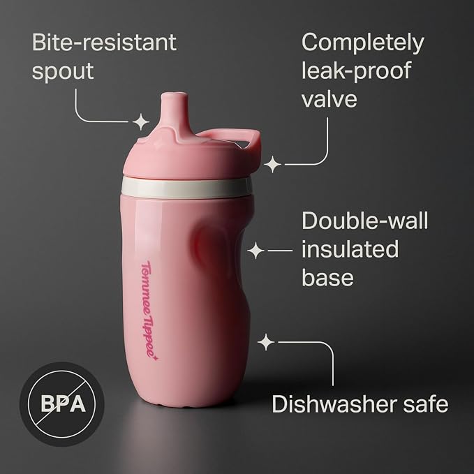 Tommee Tippee Toddler Sippy Cup, Sporty Spout, 1-3 Years, Insulated | Pack of 2 - Image 3