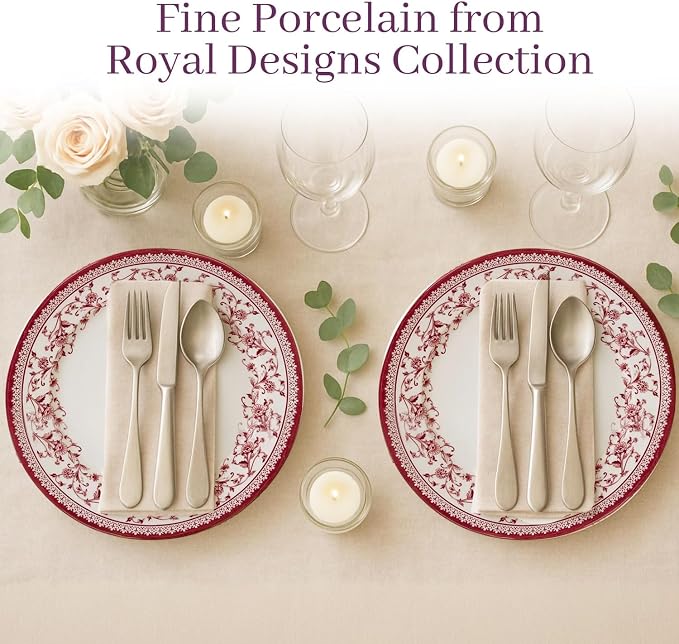 12-Piece Porcelain Dinnerware Set - Image 9
