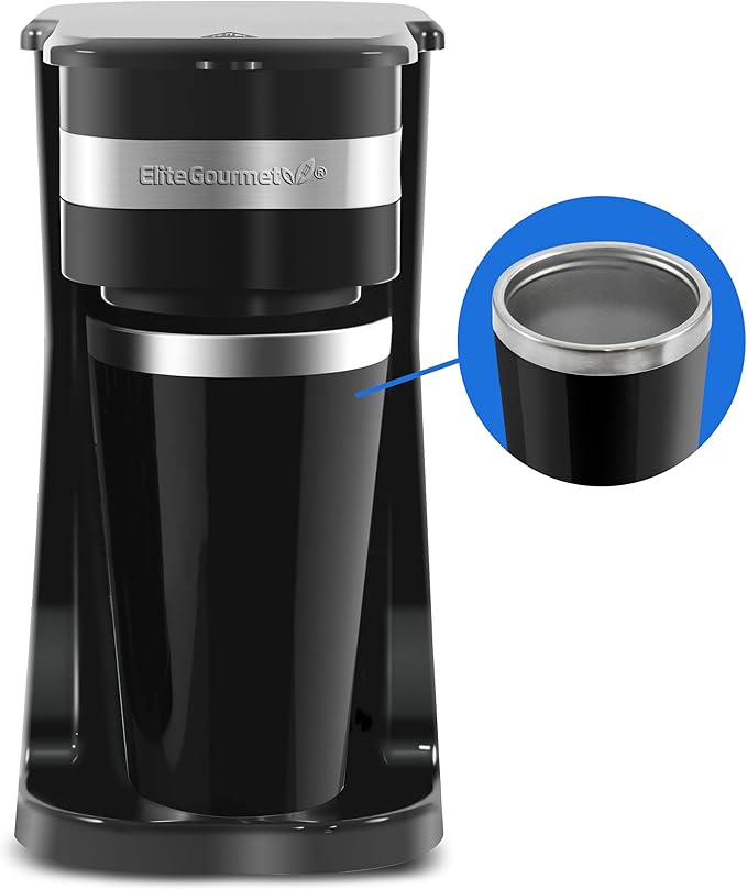 Elite Gourmet EHC111A Personal Single-Serve Compact Coffee Maker by EliteGourmet