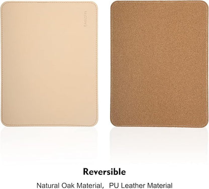 Double-Sided PU Leather & Cork Mouse Pad - Image 2
