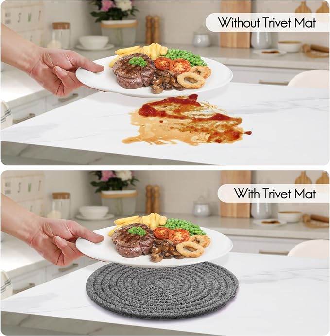 7" Trivets for Hot Dishes, Hot pots and Pans, Professional Home Essentials - Image 4